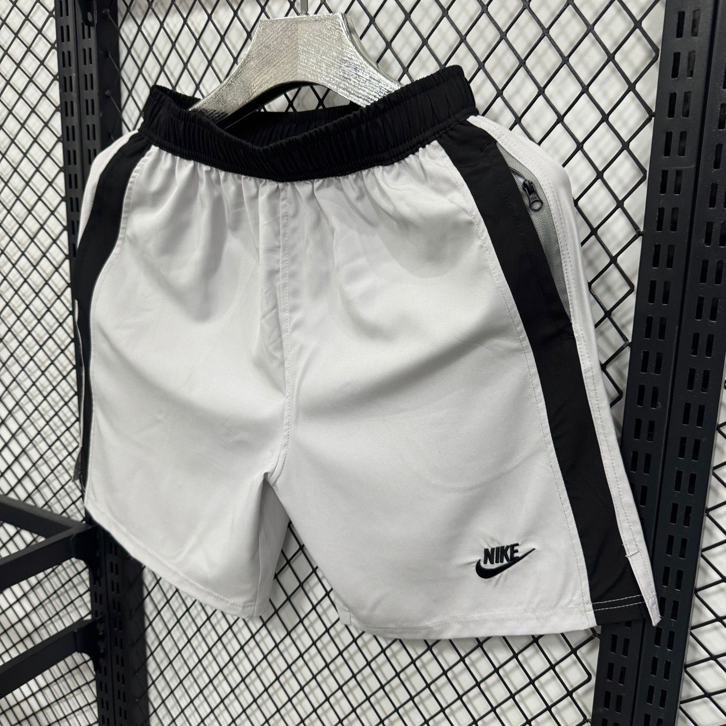 Nike grey and black athletic shorts